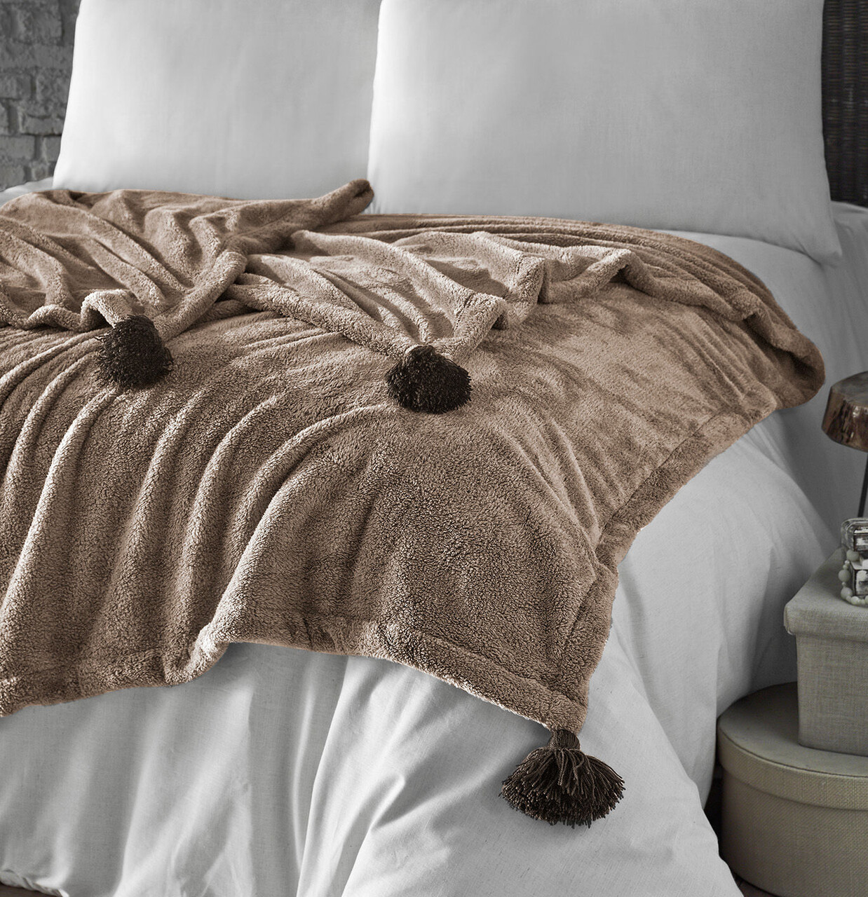Patura Double, L'essentiel Maison, Puffy 160, Camel - imagine 5
